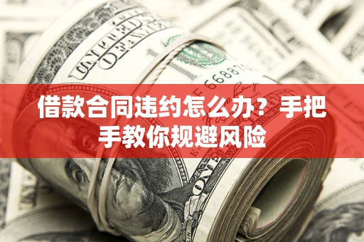 武汉借款合同违约怎么办？手把手教你规避风险