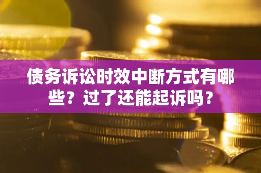 武汉债务诉讼时效中断方式有哪些？过了还能起诉吗？