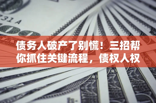 武汉债务人破产了别慌！三招帮你抓住关键流程，债权人权益不再缩水