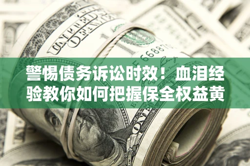 武汉警惕债务诉讼时效！血泪经验教你如何把握保全权益黄金期