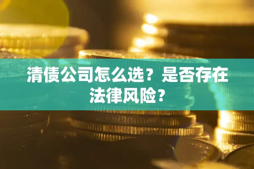 武汉清债公司怎么选？是否存在法律风险？