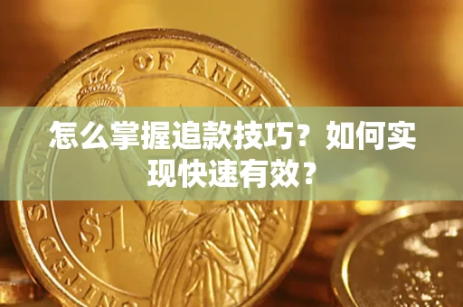 武汉怎么掌握追款技巧？如何实现快速有效？
