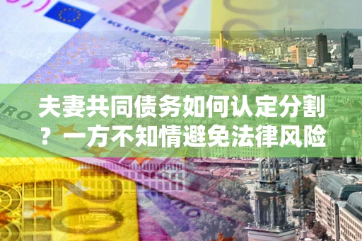 武汉夫妻共同债务如何认定分割？一方不知情避免法律风险必看！