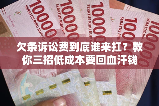 武汉欠条诉讼费到底谁来扛？教你三招低成本要回血汗钱
